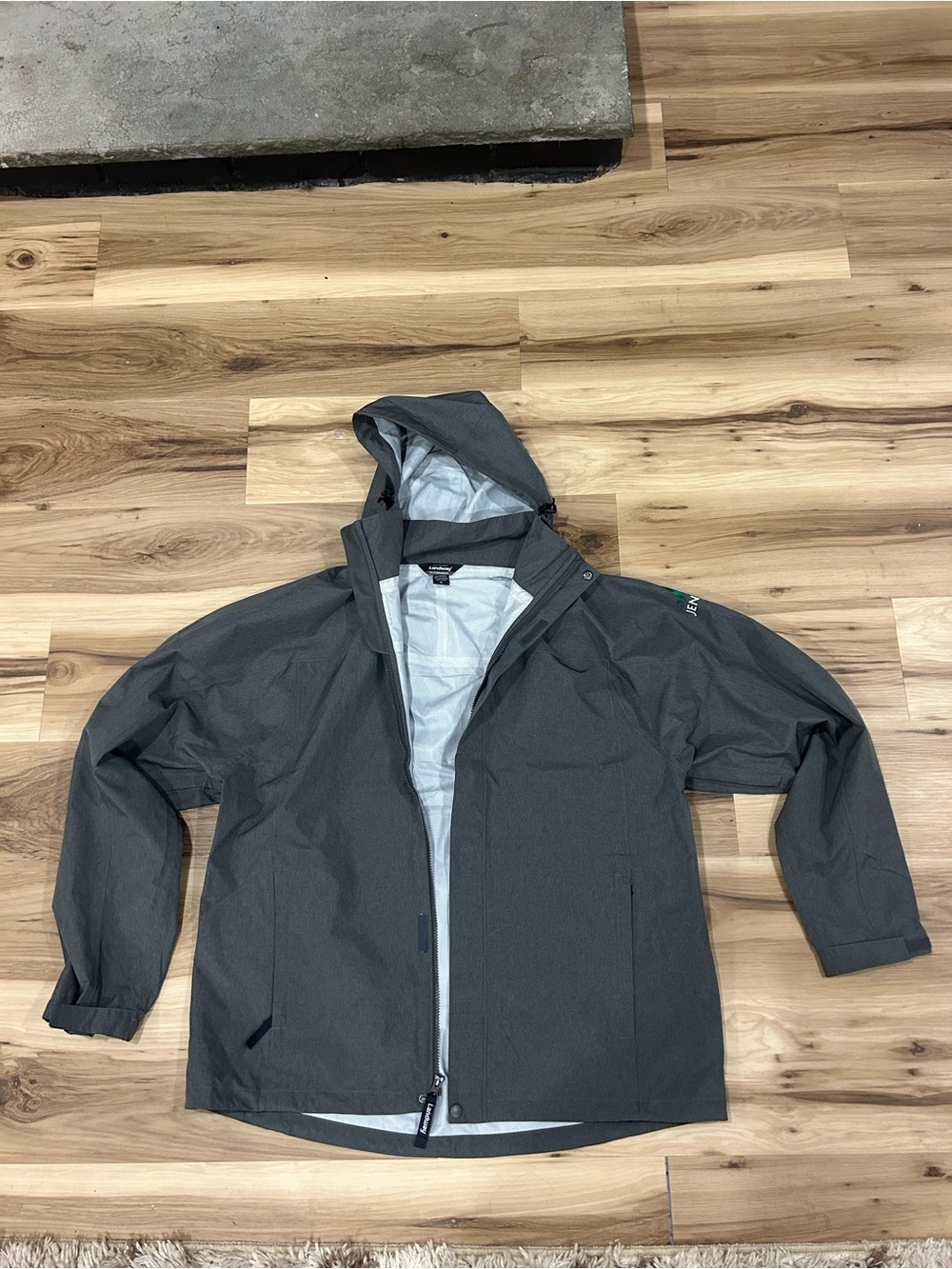 Jencap Men's Hooded Waterproof Jacket - Gray